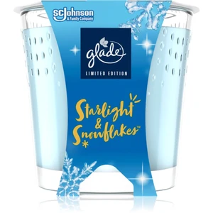 GLADE Starlight & Snowflakes vonná svíčka s vůní Snow, Frosty Air, Ecalyptus 129 g