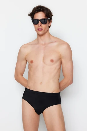 Trendyol Black Men's Standard Fit Slip-on Swimwear