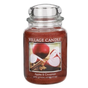 Village Candle Vonná svíčka ve skle Apples & Cinnamon 645 g