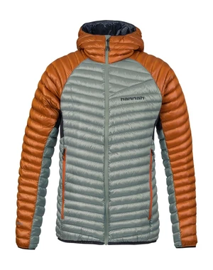 Men's down jacket Hannah MIO HOODY rust/lily pad