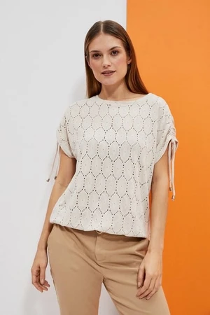 WOMEN'S T-SHIRT L-TS-4033 L.Beige