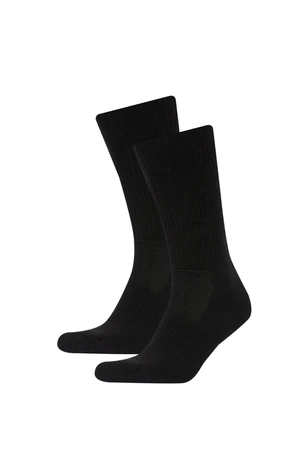 DEFACTO Men's 2-Piece Cotton Towel Sports Socks