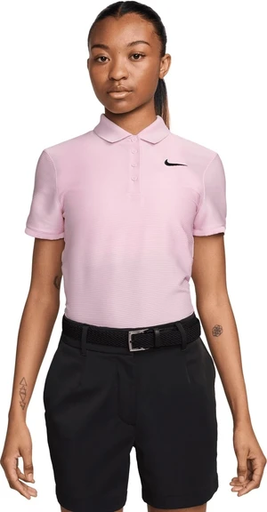 Nike Dri-Fit Victory Womens Polo Pink Foam /Black L Koszulka Polo