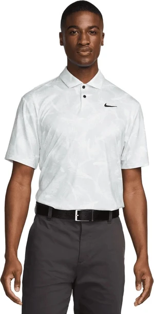 Nike Dri-Fit Tour Pine Print Mens Summit White/Black L Camiseta polo