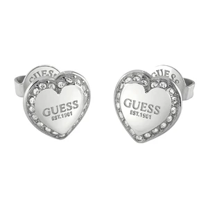 Guess Blyštivé srdiečkové náušnice Fine Heart JUBE01427JWRHT/U