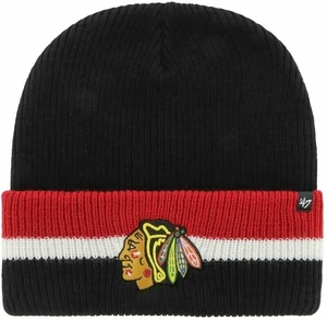 Chicago Blackhawks Split Cuff Knit Black UNI Sapka