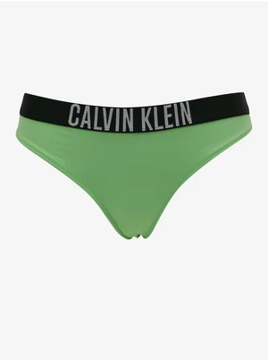 Zelený dámský spodní díl plavek Calvin Klein Underwear Intense Powe - Dámské