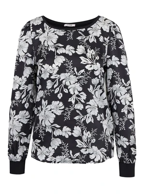 Orsay White-Black Ladies Floral Blouse - Women