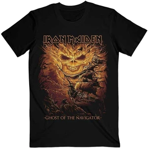 Iron Maiden Camiseta de manga corta Ghost of the Navigator Unisex Black M