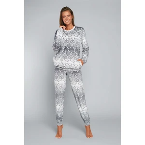 Women's snow set, long sleeves, long legs - print