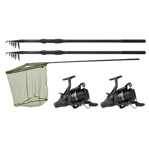 Jrc set prútov defender 2 rod kit 1+1 + 2 navijaky mitchell mx1 6500 + podberák 38"