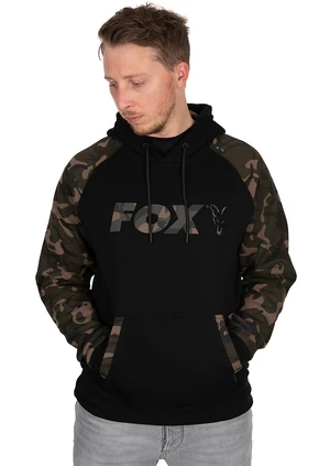 Fox mikina black camo raglan hoodie - s