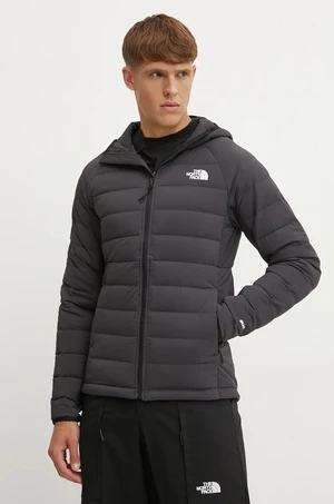 Péřová sportovní bunda The North Face Belleview Stretch černá barva, NF0A7UJE4H01