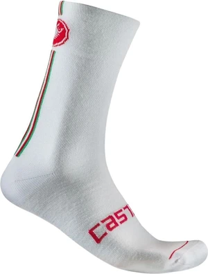 Castelli Racing Stripe 18 White S/M Fahrradsocken