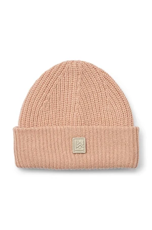 Dětská vlněná čepice Liewood Emilio Beanie Hat oranžová barva, LW17839