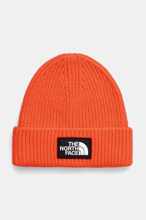 Dětská čepice The North Face TNF BOX LOGO CUFFED BEANIE růžová barva, z husté pleteniny, NF0A7WGCP2B1