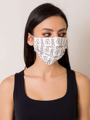 Black and white cotton mask