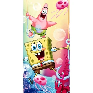 Bawełniany ręcznik dziecięcy 70x140 cm Sponge Bob – Jerry Fabrics