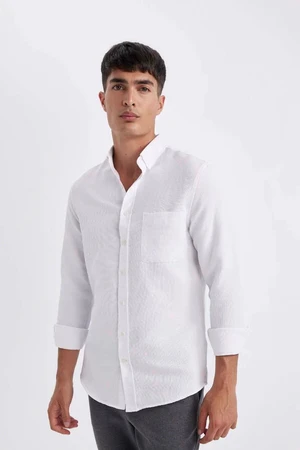 DEFACTO Men's Shirt White T2066az/wt34