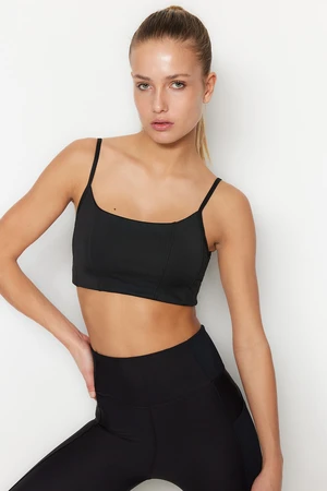 Trendyol Black Support/Shaping Stitching Detail Sports Bra