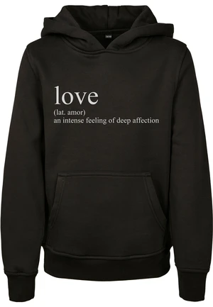 Kids Love Definition Hoody Black