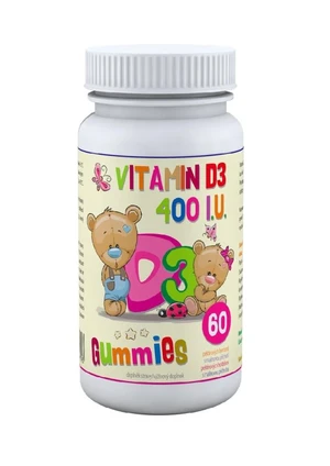 Clinical D3 Gummies 60 pektinových bonbónů s malinovou příchutí