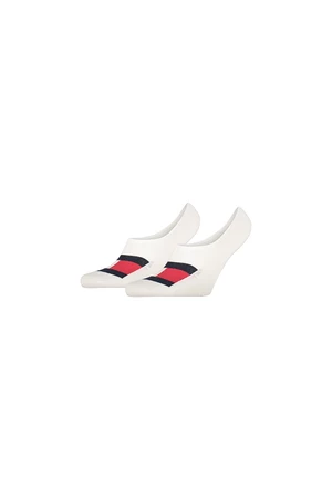 Tommy Hilfiger Socks - TH MEN FOOTIE 2P FLAG white