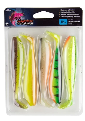 Fox rage gumová nástraha zander pro shad mixed colour pack - 12 cm