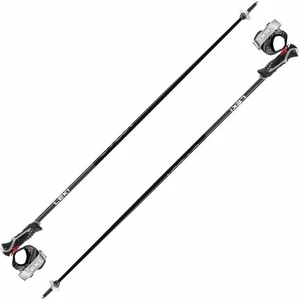 Leki Carbon 14 3D Black/Dark Anthracite/Bright Red 110 cm Bâtons de ski