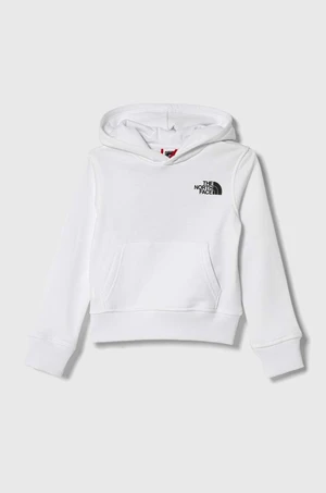 Dětská bavlněná mikina The North Face B GRAPHIC HOODIE 1 bílá barva, s kapucí, s potiskem