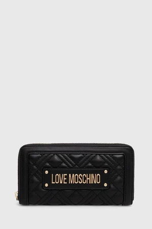 Peňaženka Love Moschino dámska, čierna farba, JC5600PP1LLA0000