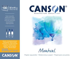 Canson Pad Montval Cold Pressed 41 x 32 cm 200 g Natural White Carnete de Schițe