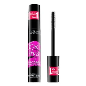 Eveline Extra Lashes Extreme Volume & Care Mascara tusz wydłużająca i pogrubiająca rzęsy Black 10 ml