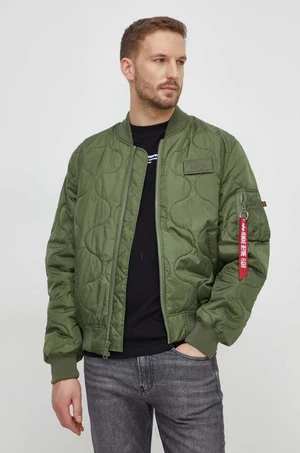 Bomber bunda Alpha Industries MA-1 ALS zelená barva, přechodná