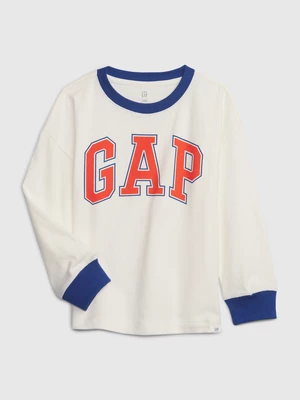 Blue-and-white boys' T-shirt GAP