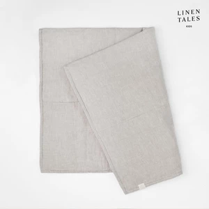 Beżowy lniany koc dziecięcy 100x140 cm – Linen Tales