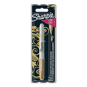 Sharpie 1986003, popisovač Metallic, zlatý, 1ks, 1.4mm, permanentní