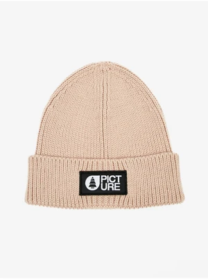 Beige Women's Ribbed Beanie with Wool Picture - Ladies