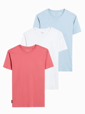 Ombre BASIC 3-pack cotton t-shirt set