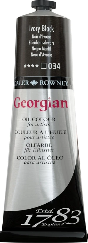 Daler Rowney Georgian Olejová farba Ivory Black 225 ml 1 ks