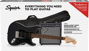 Fender Squier Affinity Series Stratocaster HSS Pack LRL Charcoal Frost Metallic Gitara elektryczna