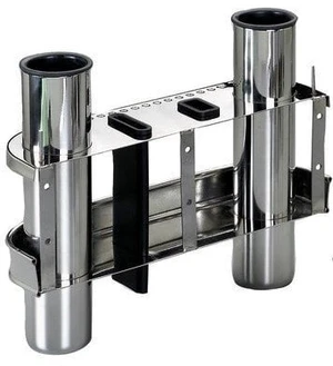 Osculati Stainless Steel Rod Holder for bulkhead mounting 2 rods