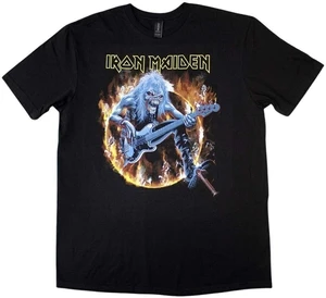 Iron Maiden Camiseta de manga corta Fear Live Flames Unisex Black M