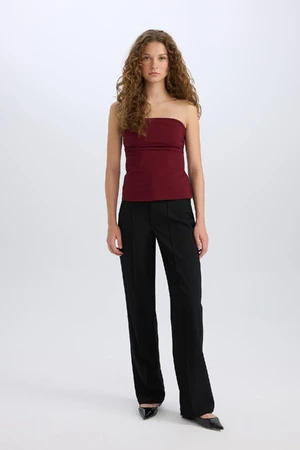 DEFACTO Wide Leg Normal Waist Wide Leg Standard Length Classic Trousers