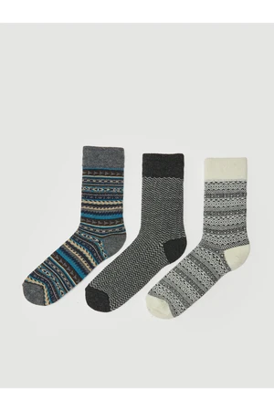 LC Waikiki 3-Pack Men's Printed Socks