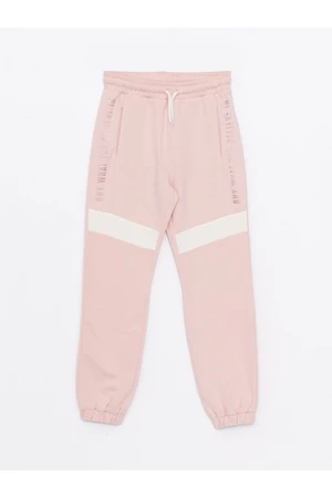 LC Waikiki Printed Girls' Jogger Sweatpants with Elastic Waist