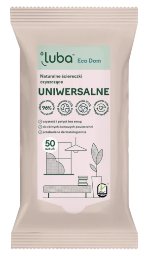 LUBA Eco Přírodní čistící ubrousky Univerzální 50 ks