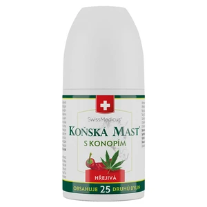 SWISSMEDICUS Koňská mast s konopím hřejivá roll-on 90 ml