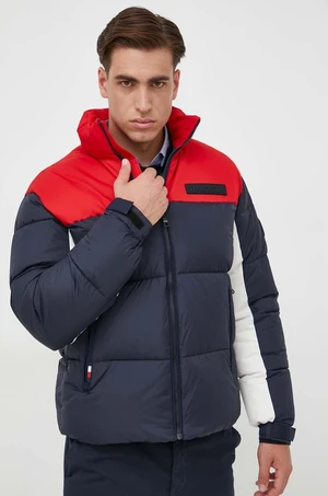 Bunda Tommy Hilfiger pánska, tmavomodrá farba, zimná