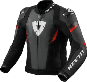 Rev'it! Jacket Control Black/Neon Red 48 Chaqueta de cuero